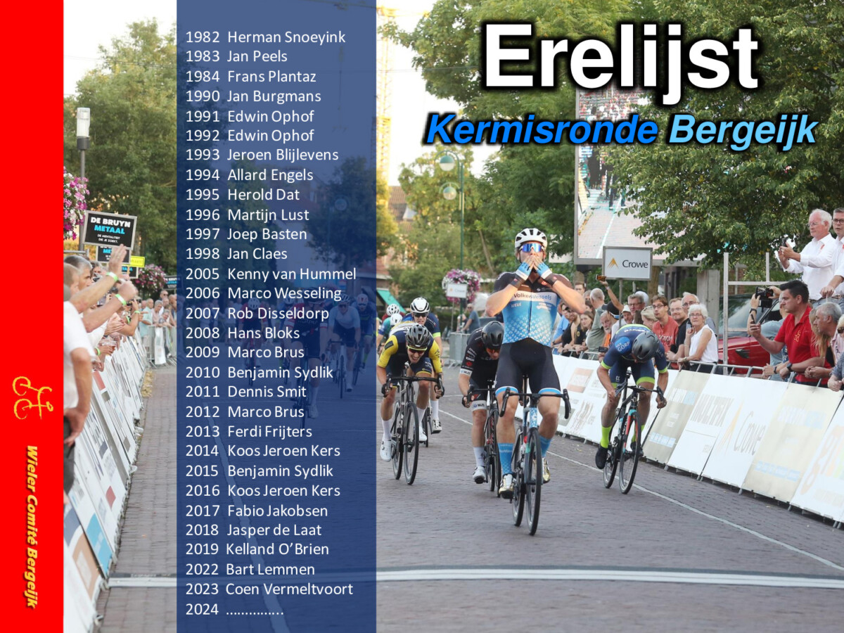 Erelijst Kermisronde Bergeijk 2024